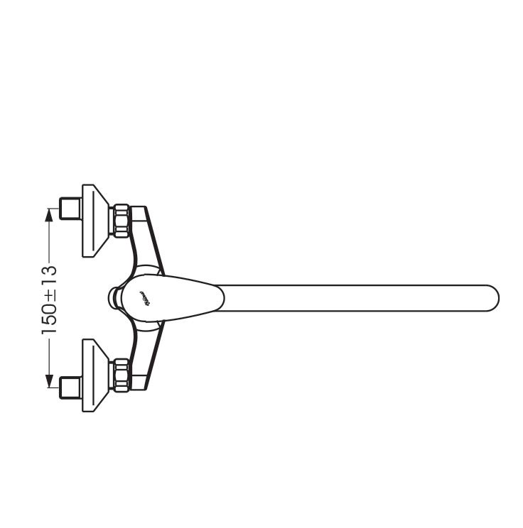 Смеситель для ванны и душа с поворотным изливом ORION, VIDIMA