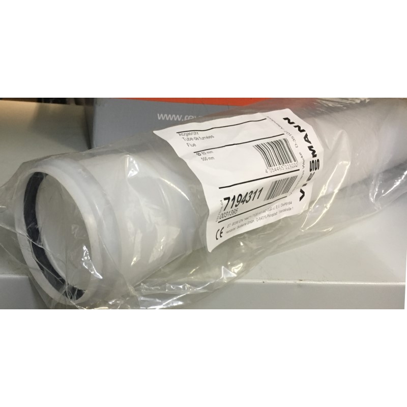 Труба дымохода конденсац. D=80 L=0,5м VIESSMANN
