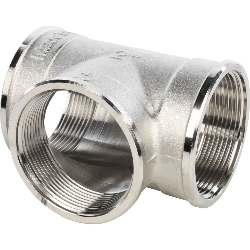 Тройник ВР 2" (никель) Stout