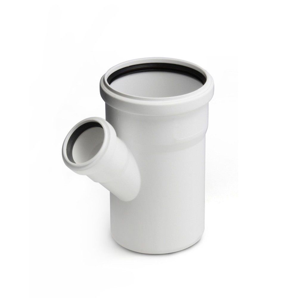 Тройник для бесшум. канализации SKEA DN110/50x45°, Ger