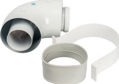 Элемент дымохода 60/100 угол 90° коакс. STOUT