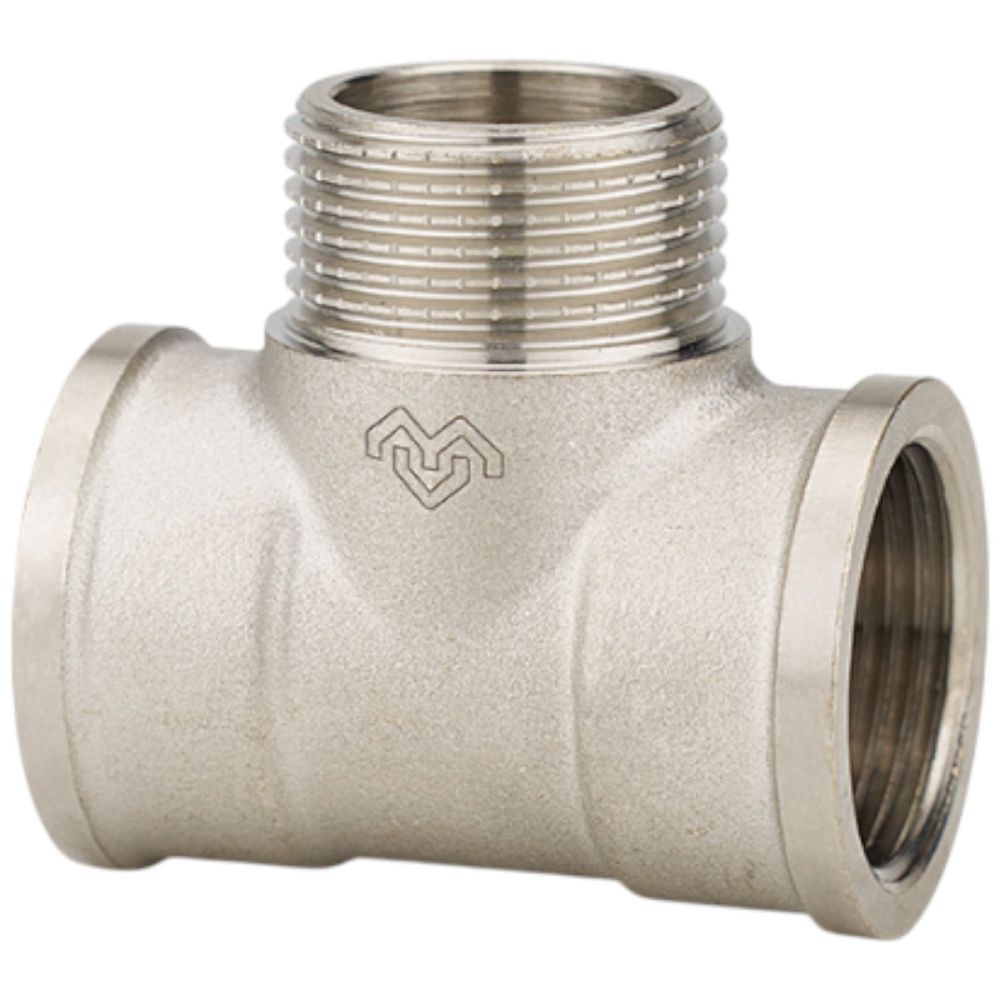Тройник переходной ВР-НР-ВР 3/4х3/4х3/4 (никель) Varmega