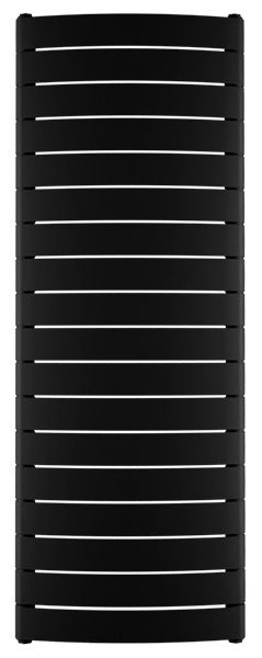 Радиатор биметаллический вертикальный Convex 500 мм нижнее подключение 18 секций цвет Antracit Rifar