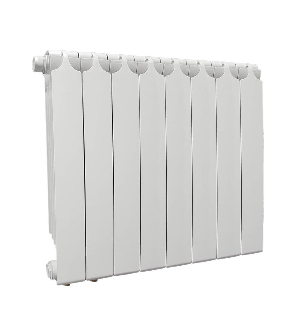 Радиатор биметаллический 500/90 мм 8 секций нижнее подключение справа Теплоприбор