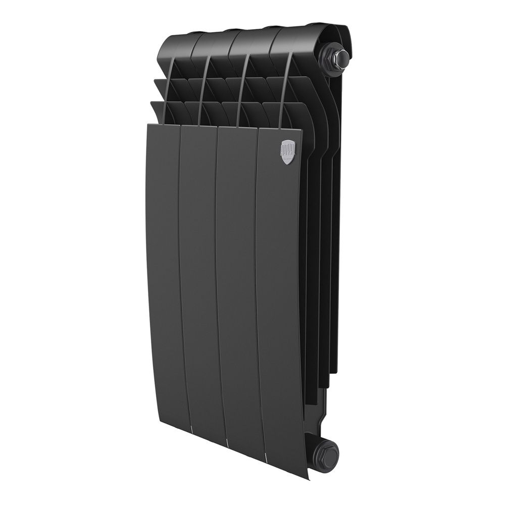 Радиатор биметал. BiLiner Noir Sable 500/87 (171Вт)  4 секции (черный) Royal Thermo
