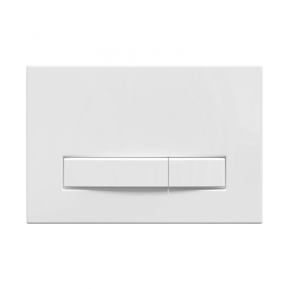 Инсталляция узкая ATOM Line (410мм) в комплекте с белой кнопкой и прокладкой BERGES