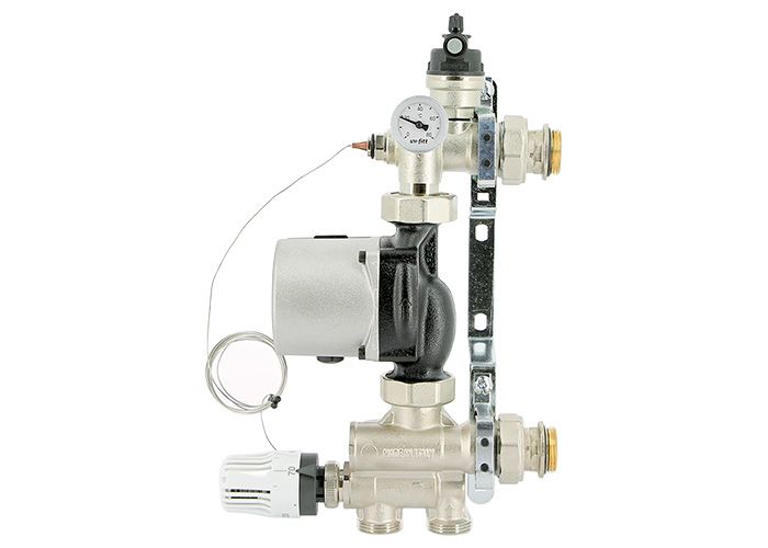 Насосно-смесительная группа SOLOMIX 1" с насосом GRUNDFOS UPSO 25-65 130 Uni-fitt