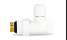 Клапан радиаторный запорный 1/2 прямой белый Varmega