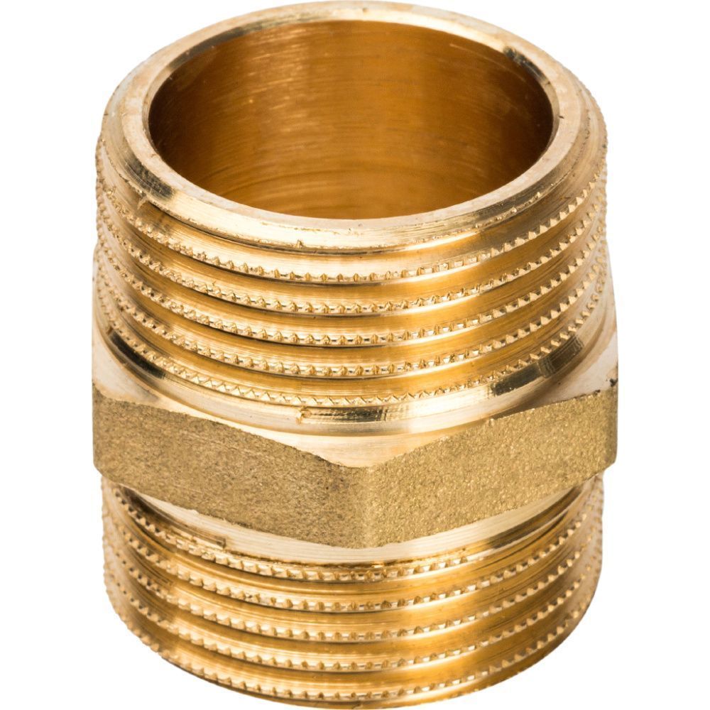 Ниппель НР-НР   1х1 (латунь) STOUT