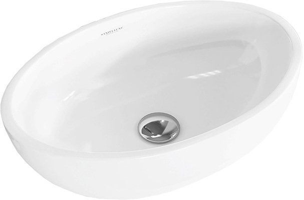 Раковина накладная RINGO Cut 53*34*15 для столешницы и мебельной тумбы, SANITA LUXE