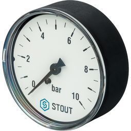 Манометр аксиальный 63мм (1/4", 10 бар), STOUT