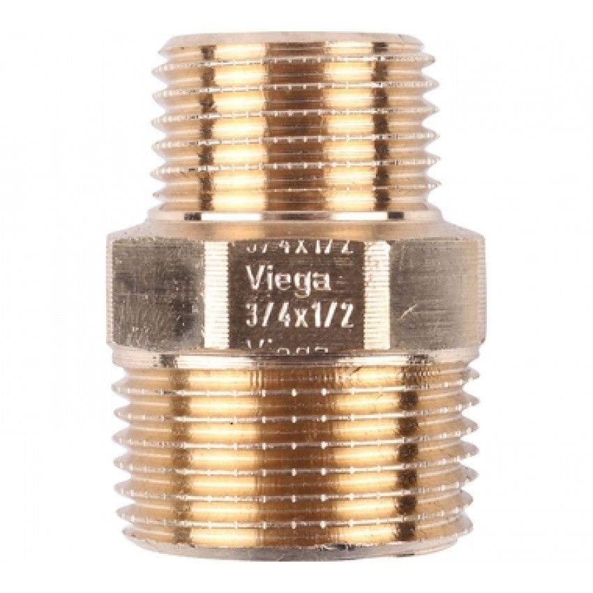 Ниппель НР-НР 3/4х1/2 (бронза) Viega