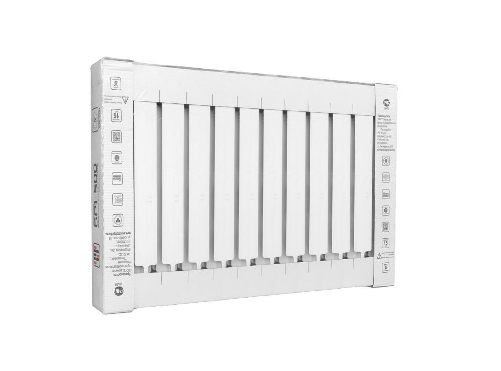 Радиатор биметаллический 500/90 мм 12 секций Теплоприбор