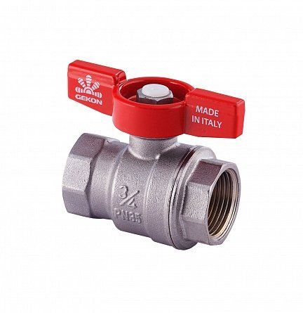 Кран шаровой ВВ 3/4" (бабочка) Gekon