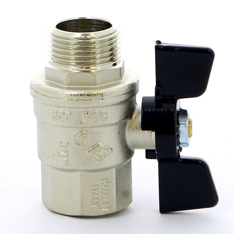 Кран шаровый усиленный ВН 3/4" (бабочка) Bugatti