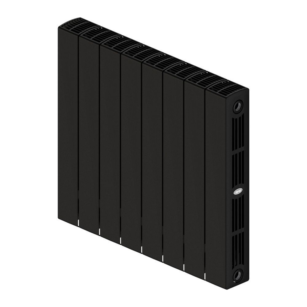 Радиатор биметаллический SUPReMO 500/90 (202Вт)  8 секций боковое подкл. Rifar Антрацит