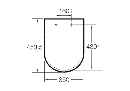 Сиденье с крышкой Gap лакированная soft close для унитаза (34647L000) ROCA