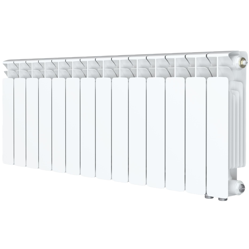 Радиатор биметаллический Monolit Ventil 500/100 (191Вт) 14 секции (MVR) нижнее справа Rifar