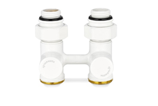 Узел нижнего подключения 1/2x3/4Ek прямой белый Varmega