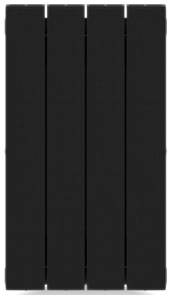 Радиатор биметаллический SUPReMO 500/90 (202Вт)  4 секций боковое подкл. Rifar Антрацит