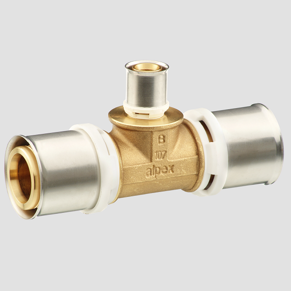 Тройник 20-16-20 латунь alpex-duo Frankische