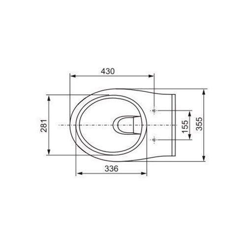 Комплект унитаза подвесного с крышкой TECE V04 (9700004+9700602)