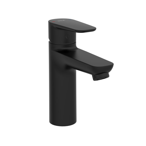 Смеситель для умывальника Flow Soft, монолитный, черный матовый, Vitra