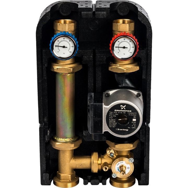 Насосно-смесительный узел 1 1/4" с насосом Grundfos UPSO 25-65 DN 32