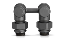 Узел нижнего подключения 1/2x3/4Ek угловой черный Varmega