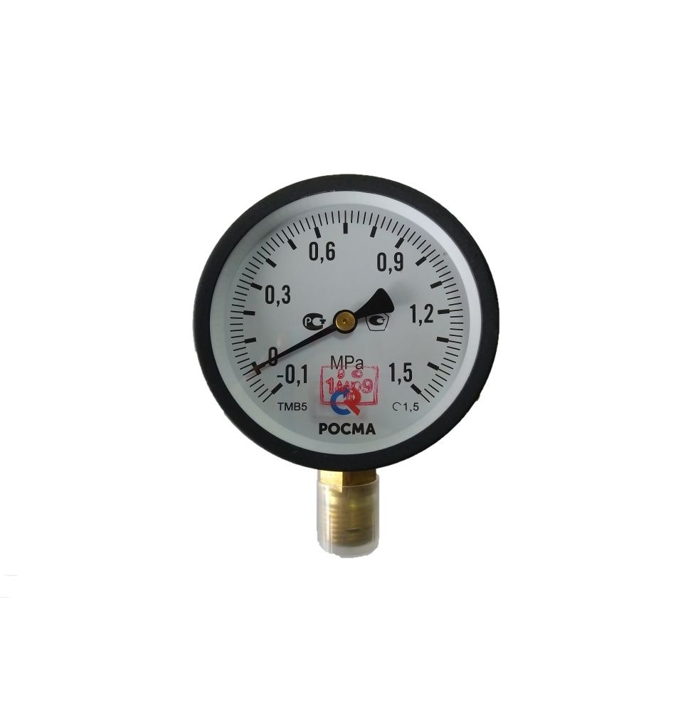 Мановакуумметр ТМВ-510Р.00 (-0,1..1,5 МПа) G1/2", кл.т.1.5