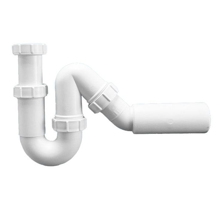 Сифон трубный P/S-образный (1 1/2"х40мм) без выпуска с унив. отводной трубой DN40/50мм McAlpine