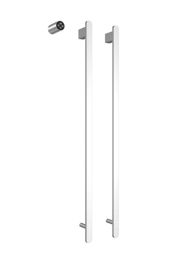 Полотенцесушитель электрический (встраиваемый) 1000*456 с терморегулятором, цвет Хром, AQM