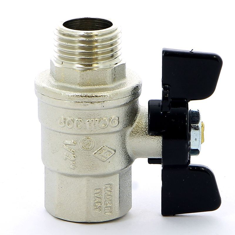 Кран шаровый усиленный ВН 1/2" (бабочка) Bugatti