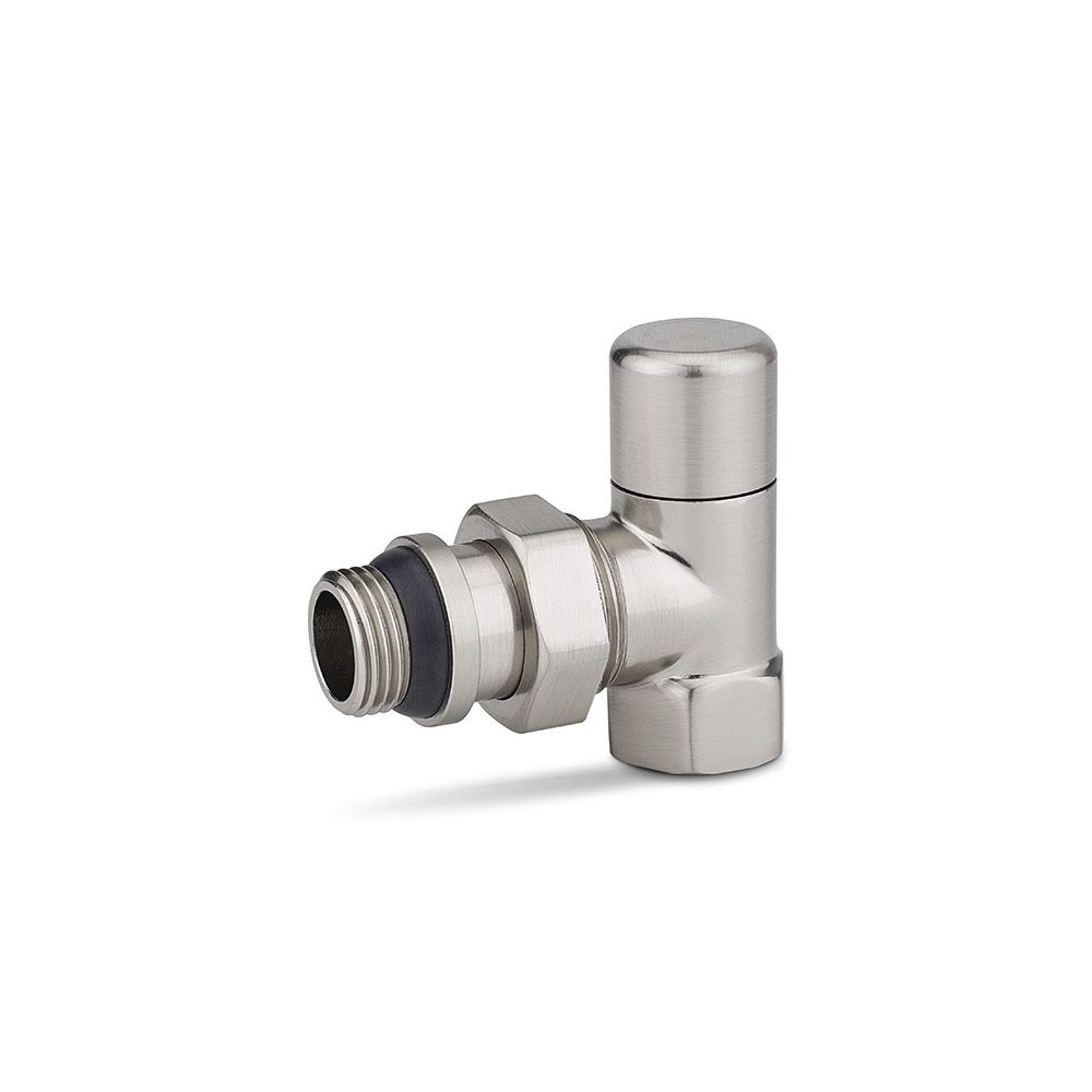 Клапан ручной радиаторный 1/2 угловой матовый никель Varmega