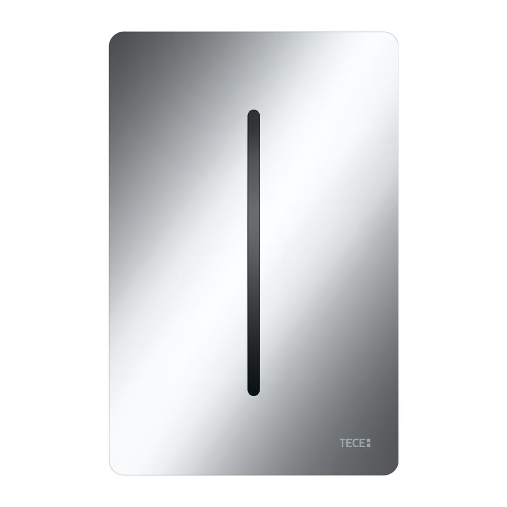 Клавиша для писсуара TECEfilo-Solid, металлическая, питание от сети 230 В, хром глянцевый, TECE