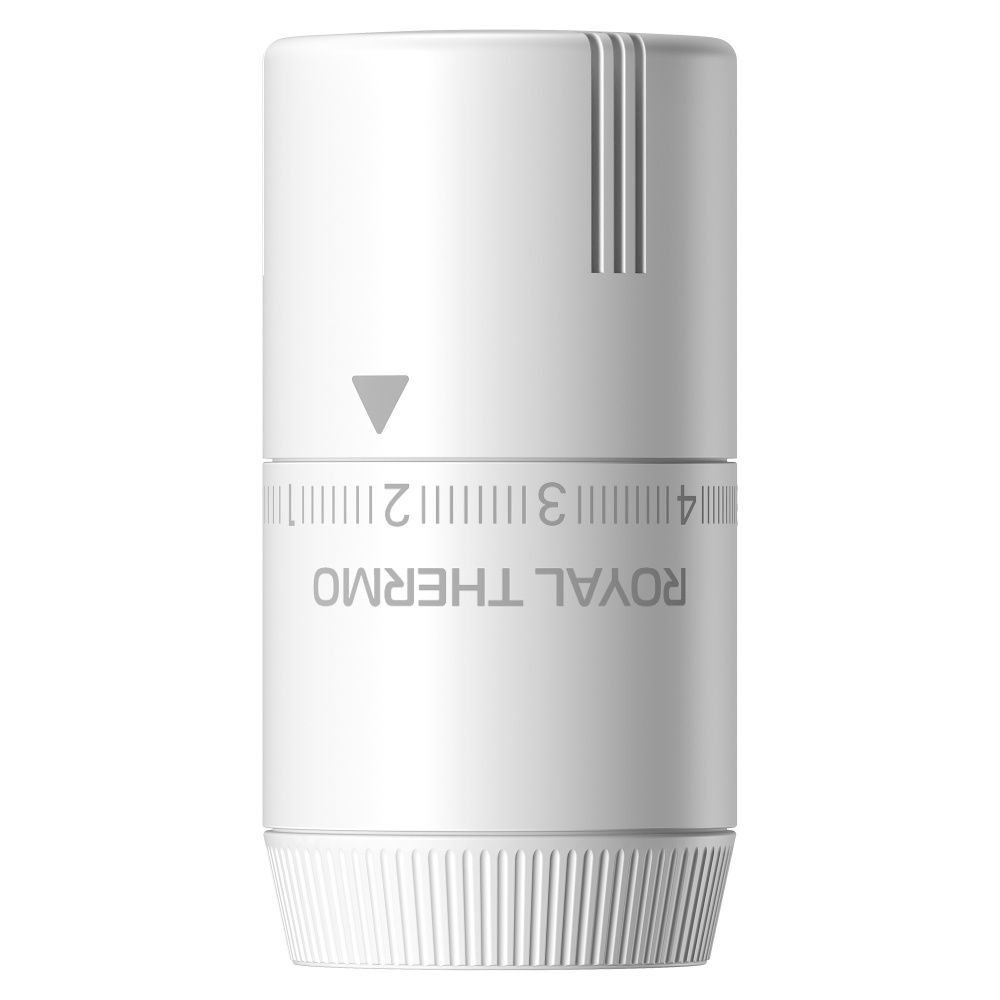 Термоголовка  жидкостная Design М30х1,5 (белый soft touch) Royal Thermo