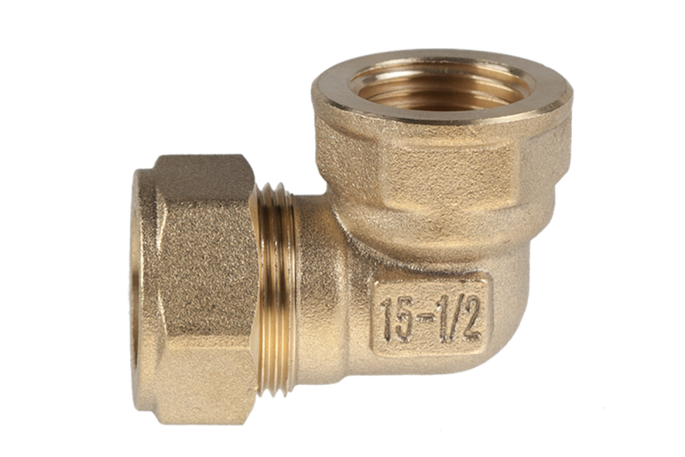 Угольник EF 15x1/2" ВР метал. кольцо Stacort