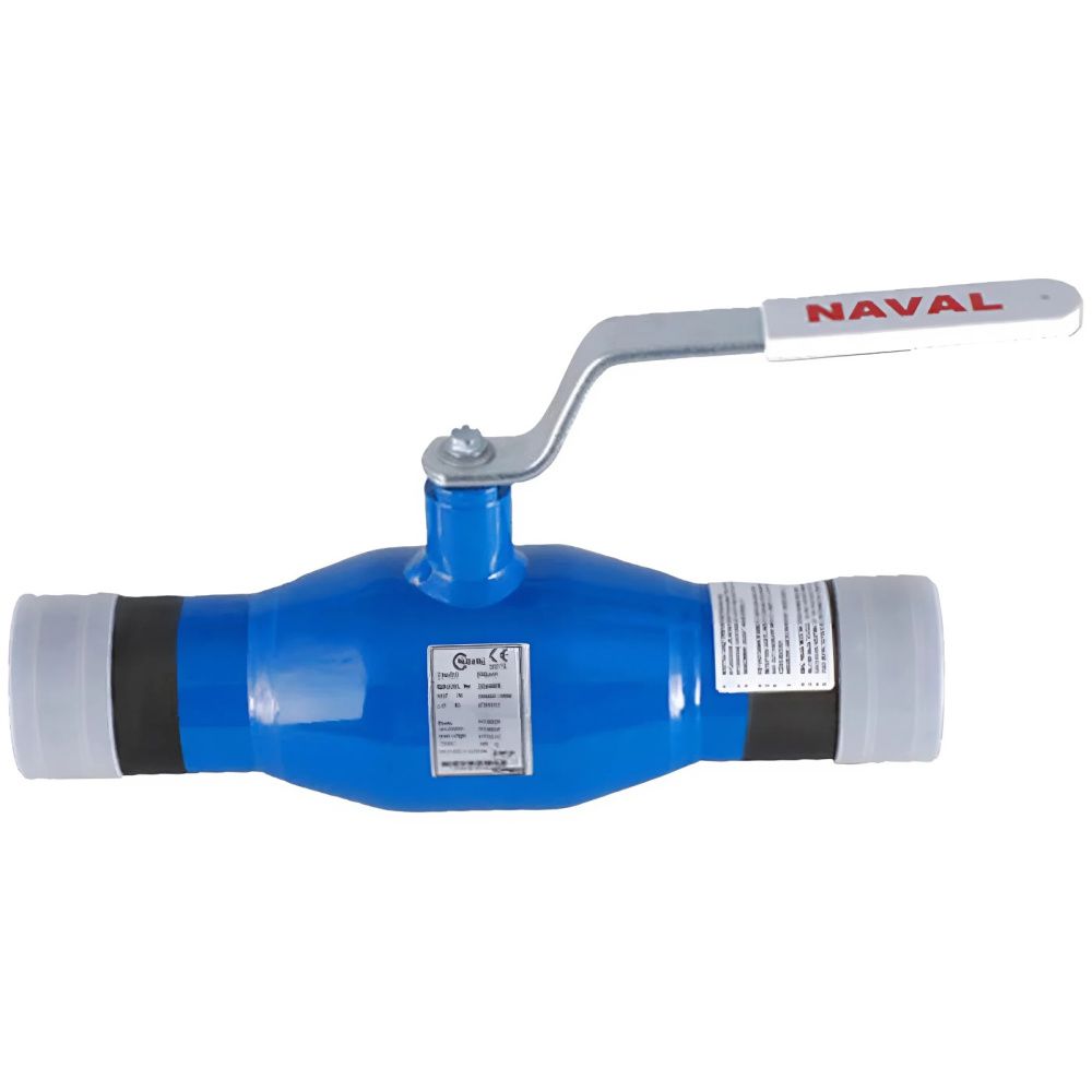 Кран шаровой NAVAL Ду125 Ру40 приварной, вода