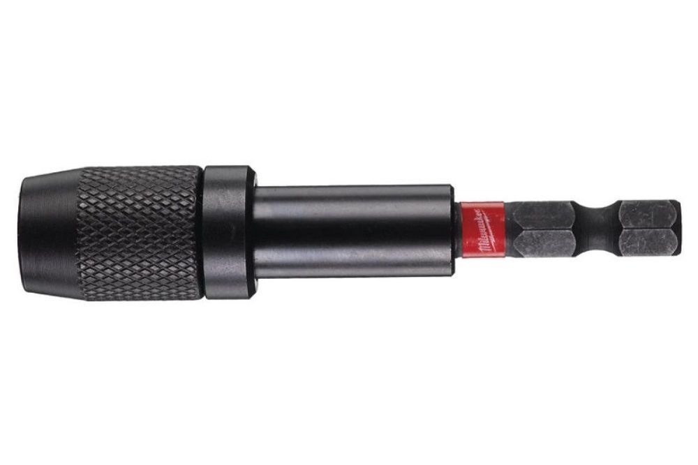 Держатель бит магнитный 1/4" HEX 73мм SHOCKWAVE с фиксатором, Milwaukee