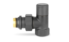 Клапан ручной радиаторный 1/2 угловой черный Varmega