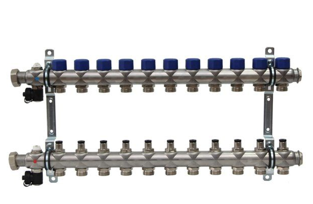 Коллектор с вент. вставками на 11 выходов 3/4" евроконус   FRAENKISCHE