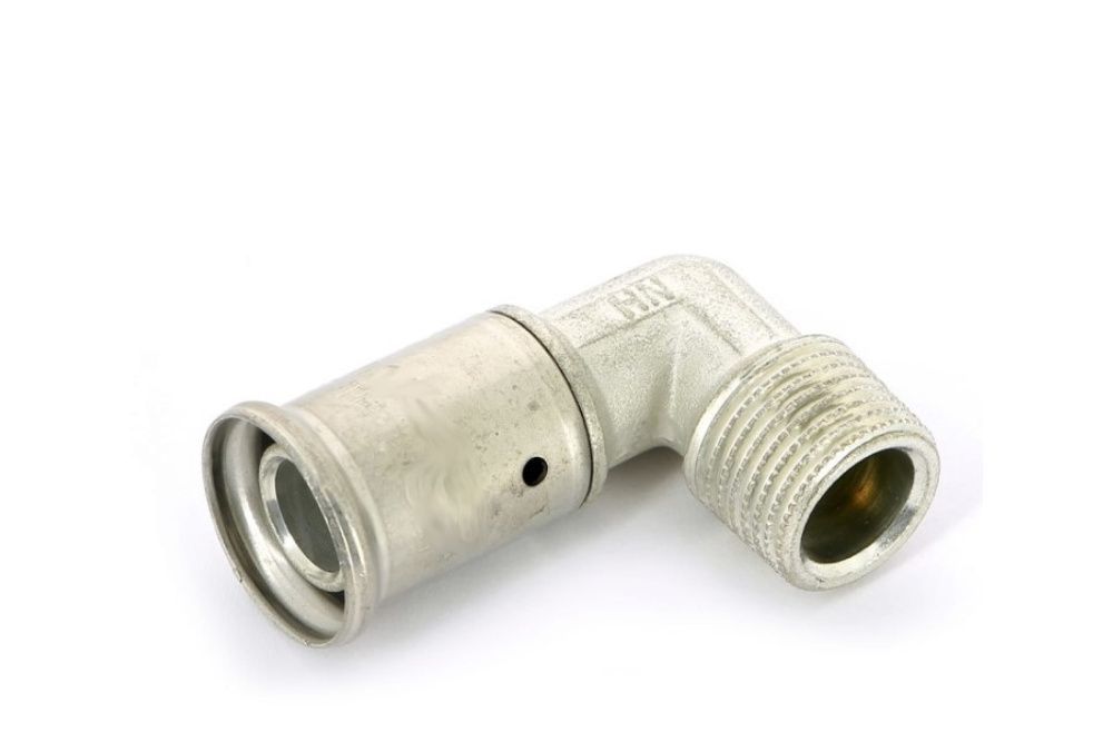 Угольник 20х1/2 HР латунь пресс HENCO