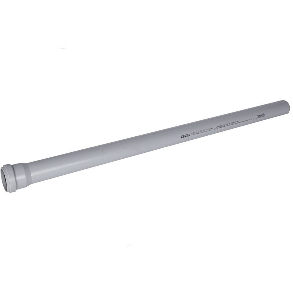 Труба для бесшум. канализации DN58x1000 мм, Stout