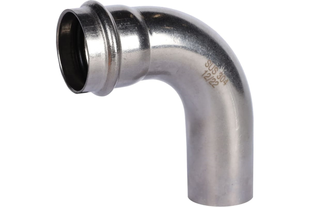 Отвод НВ 28х90* нерж. Rommer