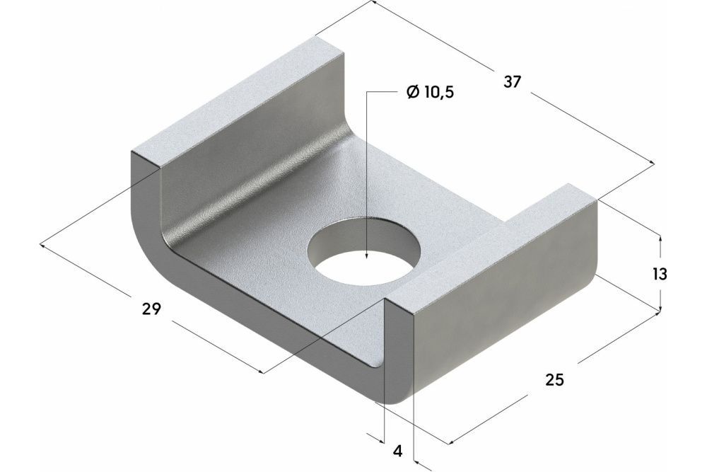 Шайба седельная TSW 28x25 3F D10,5, Termoclip