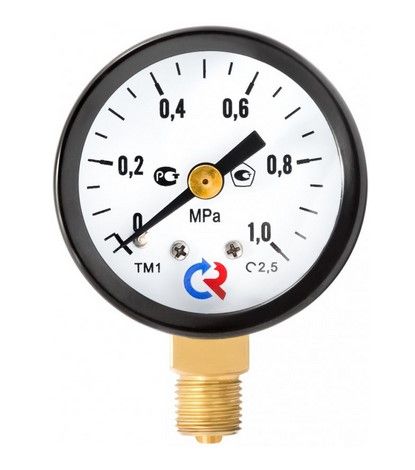 Манометр ТМ-510Р.00 (0..0,6 МПа), G1/2", 100мм, кл.т. 1,5, 150С, радиальный 