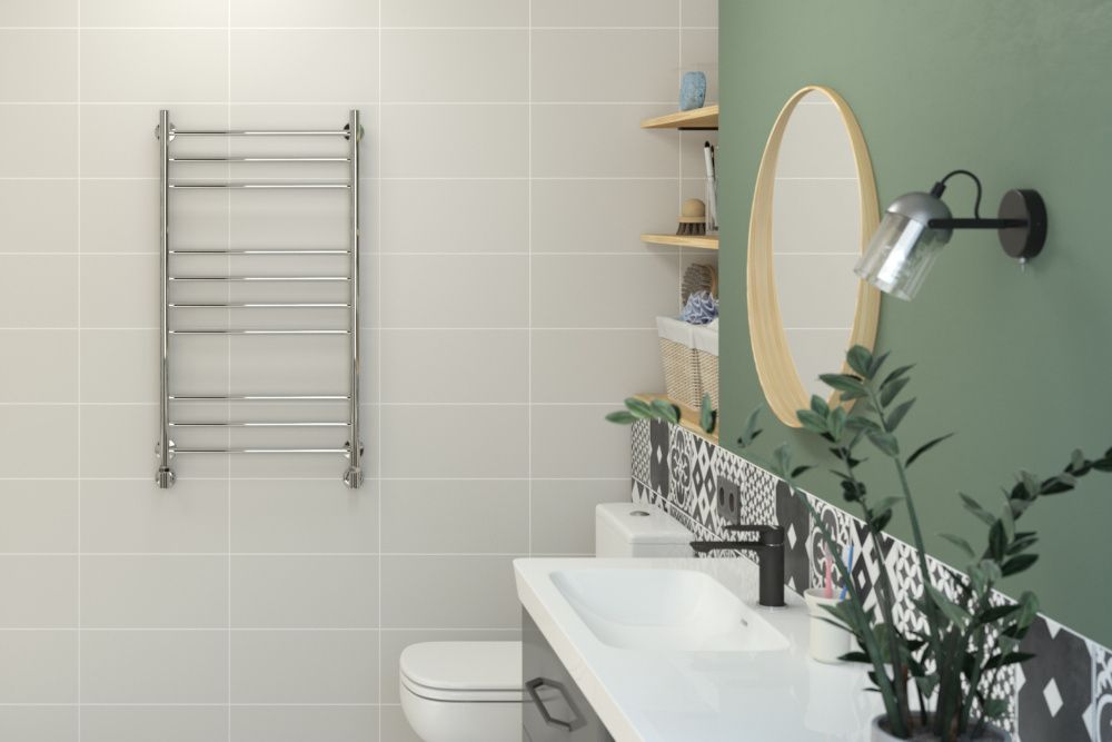 Полотенцесушитель Универсал-55 1000х500 (3+4+3) П 18, нерж. ст., полировка Стилье