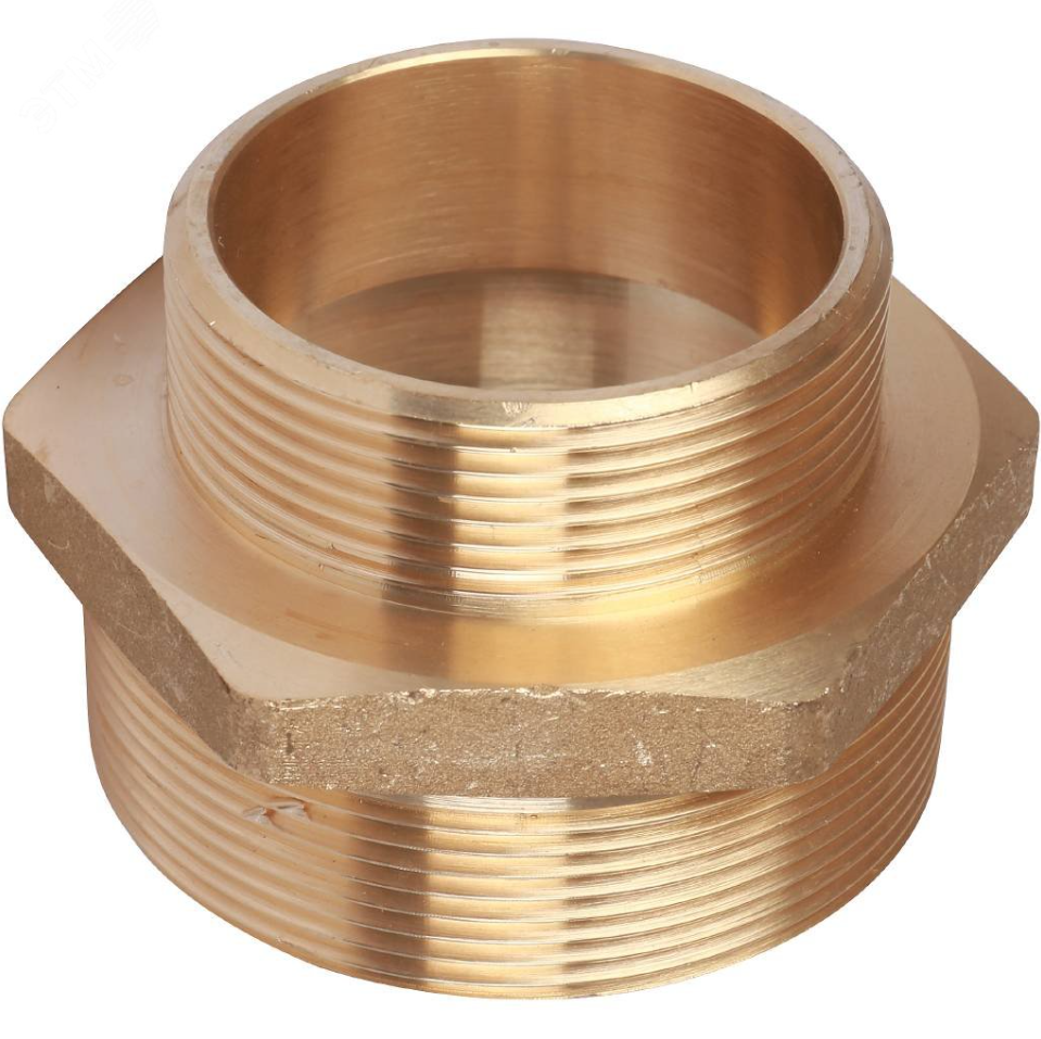 Ниппель НР-НР 2х2 1/2 (латунь) STOUT