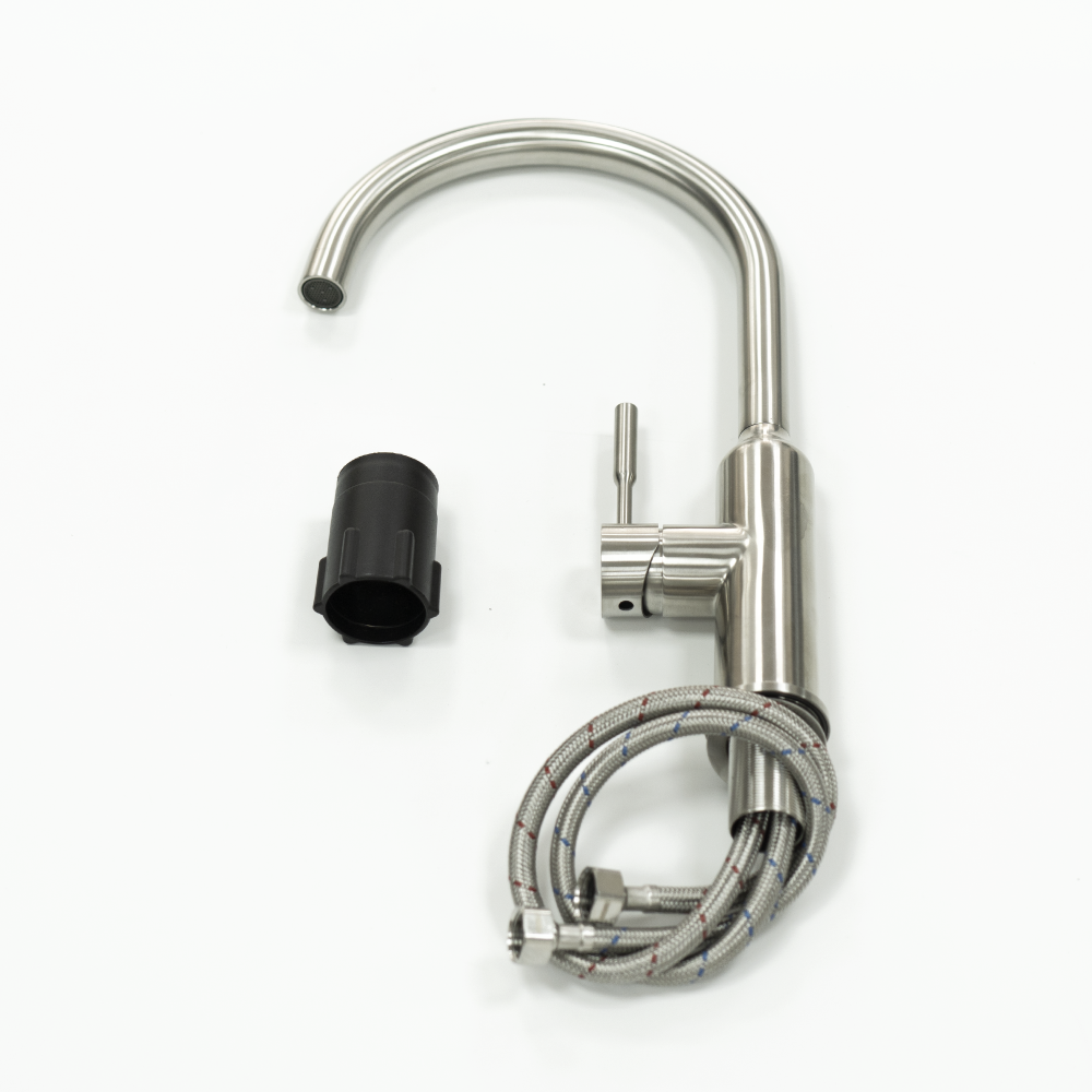 Смеситель для кухни EXPERT (LM5079S), с поворотным изливом, нерж.сталь, LEMARK