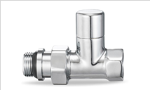 Клапан радиаторный запорный 1/2 прямой хром Varmega